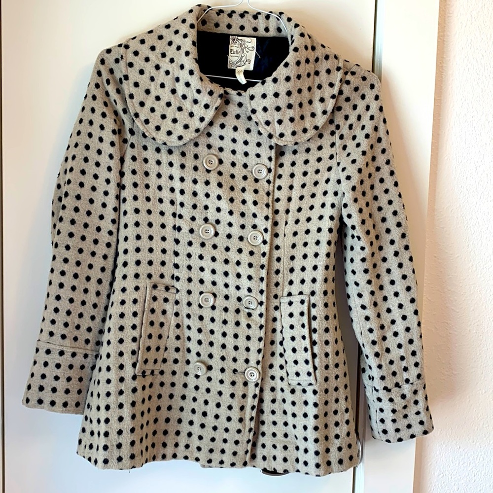 Vintage style wool blend coat